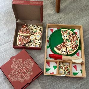 Wooden Pizza Set--melissa and Doug